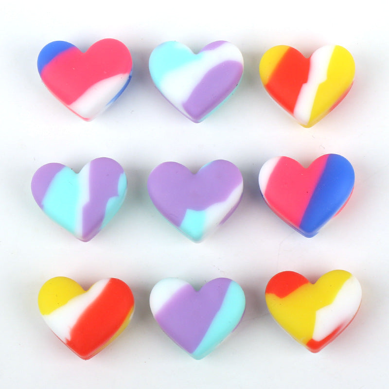 Wholesale 100pcs/pack Children's Jewelry Accessories Loose Beads Food Grade Special-shaped Silicone Beads